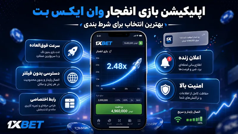 چرا اپلیکیشن بازی انفجار وان ایکس بت بهترین انتخاب برای شرط بندی است؟ 🎯