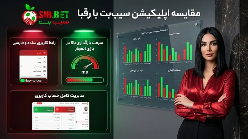 مقایسه اپلیکیشن بازی انفجار سیب بت با برنامه‌های مشابه