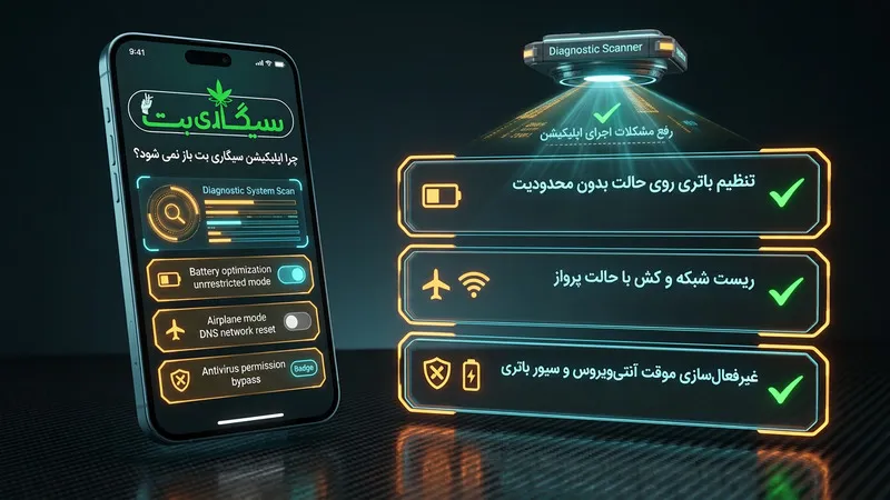 چرا اپلیکیشن سیگاری بت باز نمی شود؟